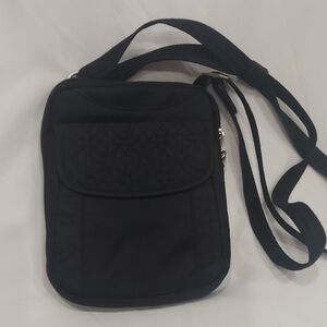 *WEEKEND SALE Travelon Black Quilted Flap Crossbody Bag